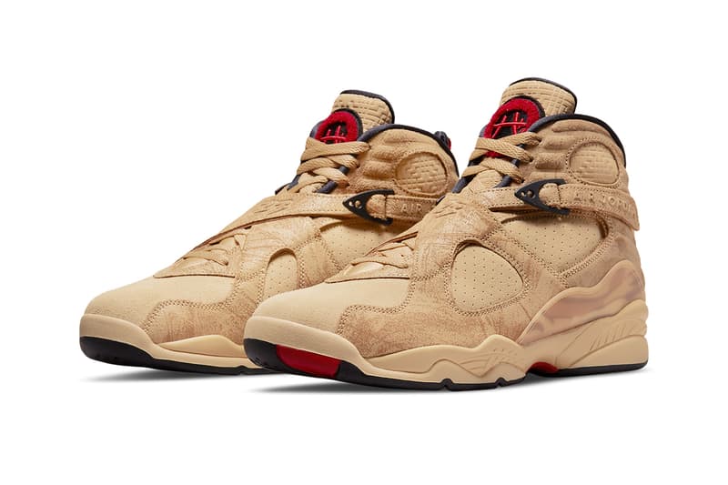 rui hachimura air jordan 8 se DO2496 700 twine gym red black sesame release date info store list buying guide photos price 