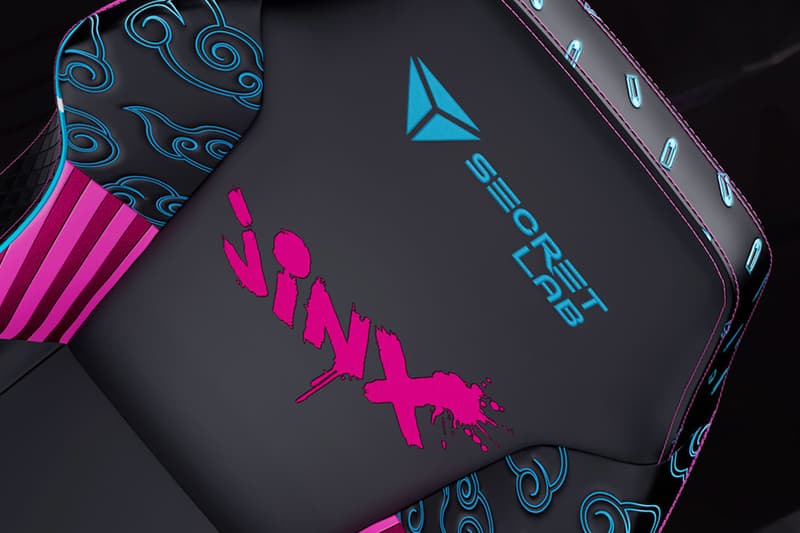 Secretlab joins riot games to release Jinx Edition chair league of legends arcane get jinxed neo leatherette titan evo 2022 s r xl bullets clouds rocket launcher fishbones graffiti release info