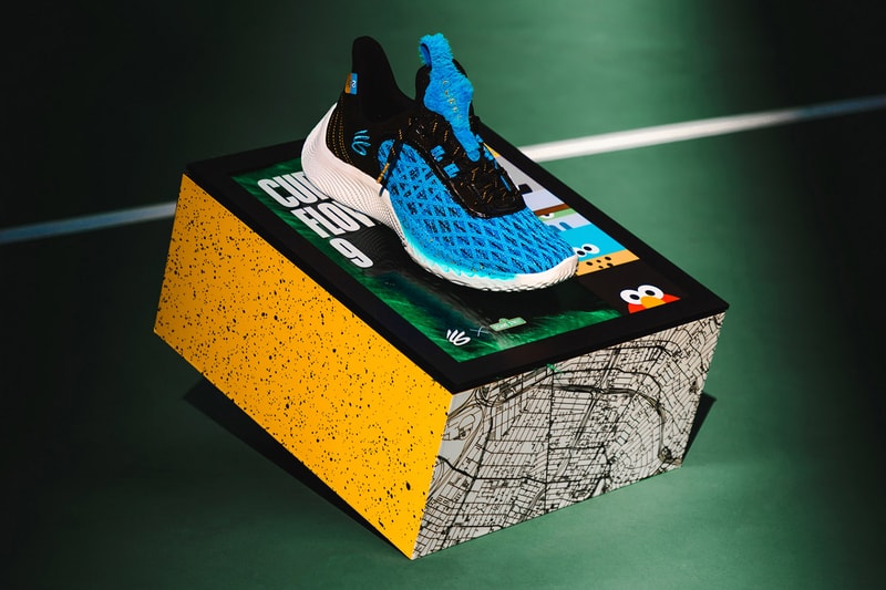 Sesame Street Under Armour Stephen Curry Flow 9 Cookie Monster Closer Look Release Info Date Buy Price 