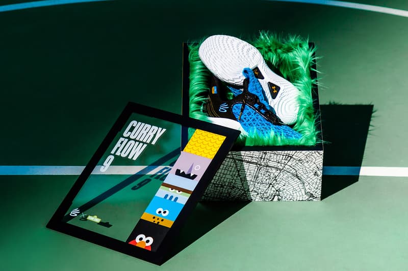 Sesame Street Under Armour Stephen Curry Flow 9 Cookie Monster Closer Look Release Info Date Buy Price