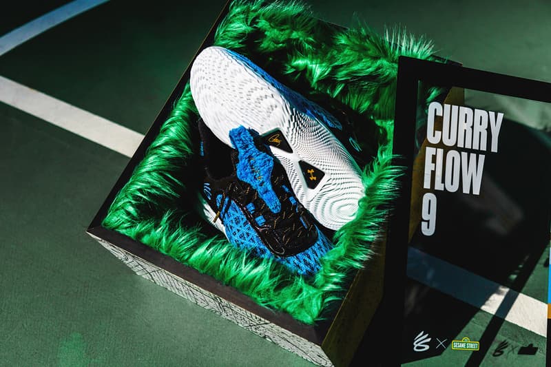 Sesame Street Under Armour Stephen Curry Flow 9 Cookie Monster Closer Look Release Info Date Buy Price 