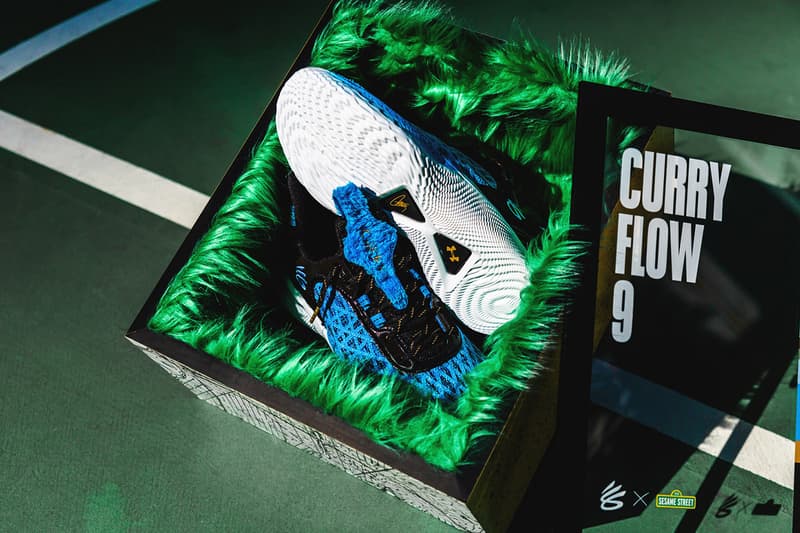 Sesame Street Under Armour Stephen Curry Flow 9 Cookie Monster Closer Look Release Info Date Buy Price