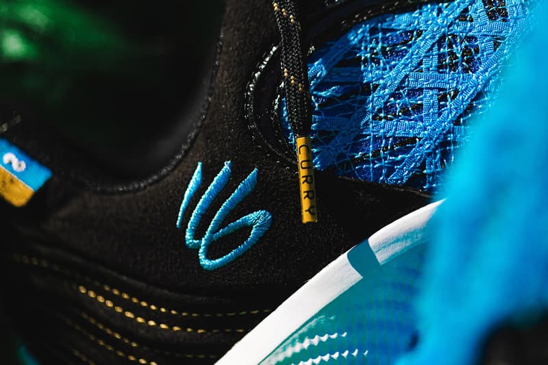 Sesame Street Under Armour Stephen Curry Flow 9 Cookie Monster Closer Look Release Info Date Buy Price 