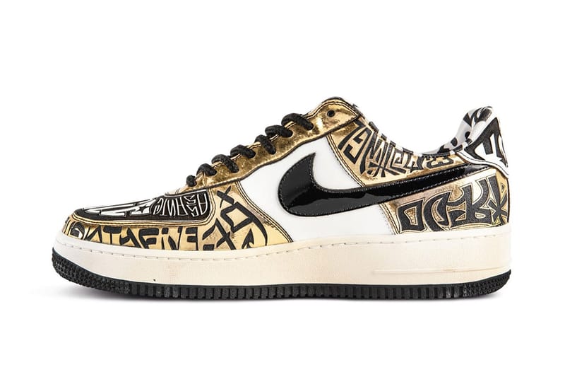 nike air force 1 golden patchwork