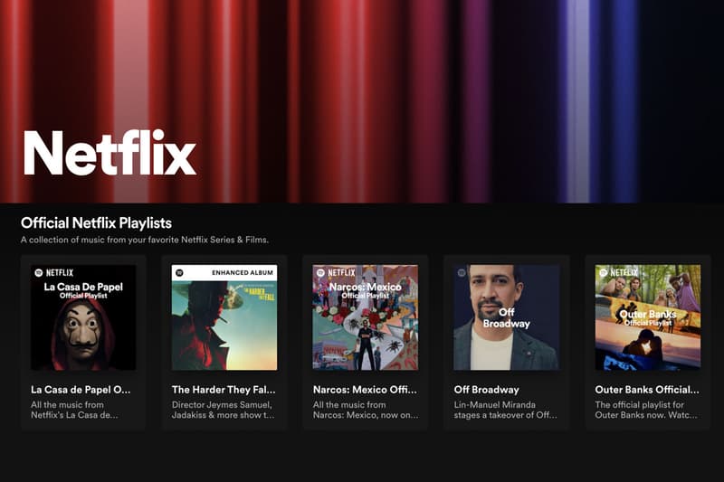 Spotify Launches Designated Netflix Hub Featuring Soundtracks, Podcasts and Playlists