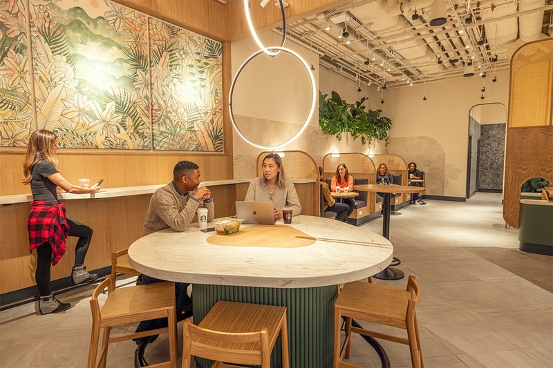 Starbucks Pick Up Amazon Go Cafe Concept New York City Manhattan just walk out order ahead