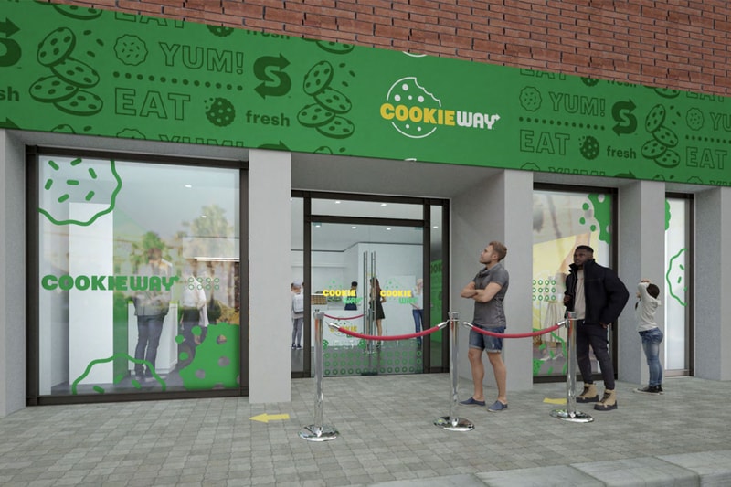 Subway CookieWay Pop-Up Announcement Info Date 