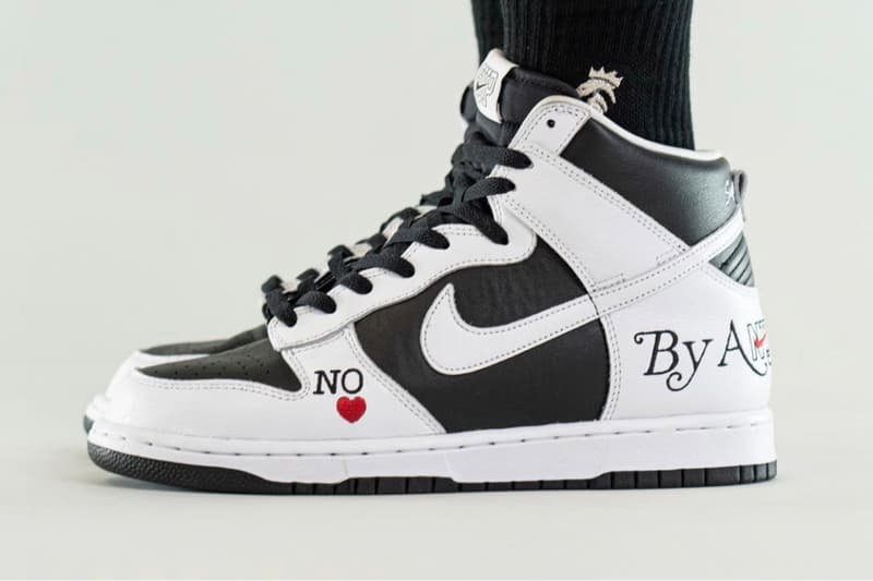 Supreme x Nike SB Dunk High By Any Means Black/White DN3741-002 2021 Release