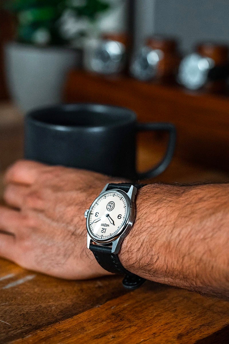 weiss watch company swiss made tanner goods vintage 15th anniversary timepiece limited special edition manual wind mechanical movement 