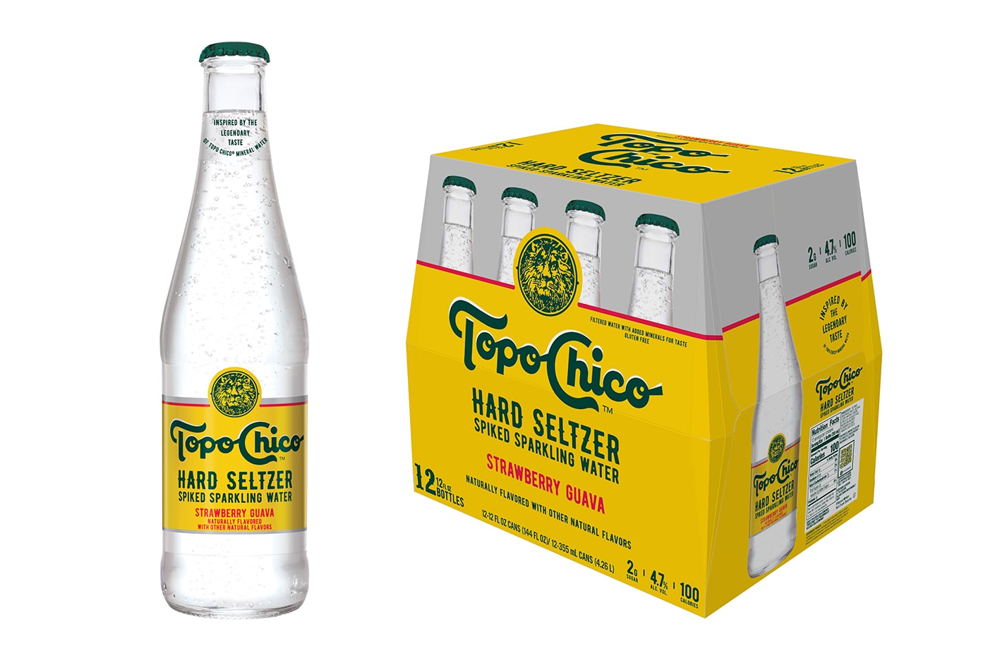 Topo Chico Hard Seltzer Strawberry Guava Glass Bottles Launch Taste Review
