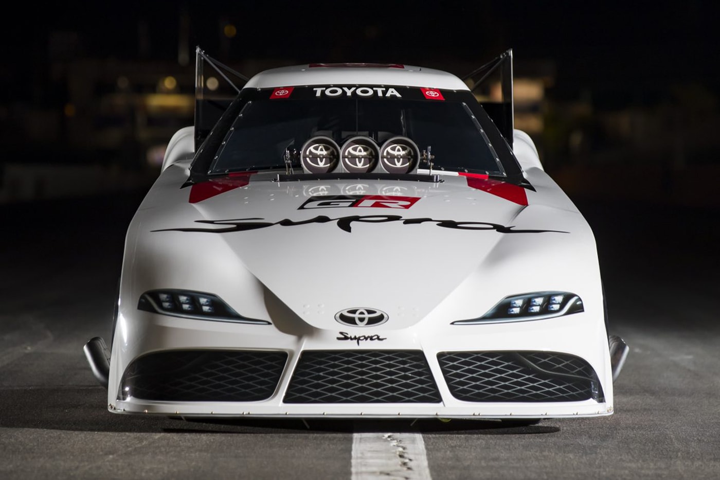 Toyota Reveals its 2022 GR Supra Funny Car NHRA championship auto club raceway pomona alexis dejoria jr todd lucas oil winternationals style 