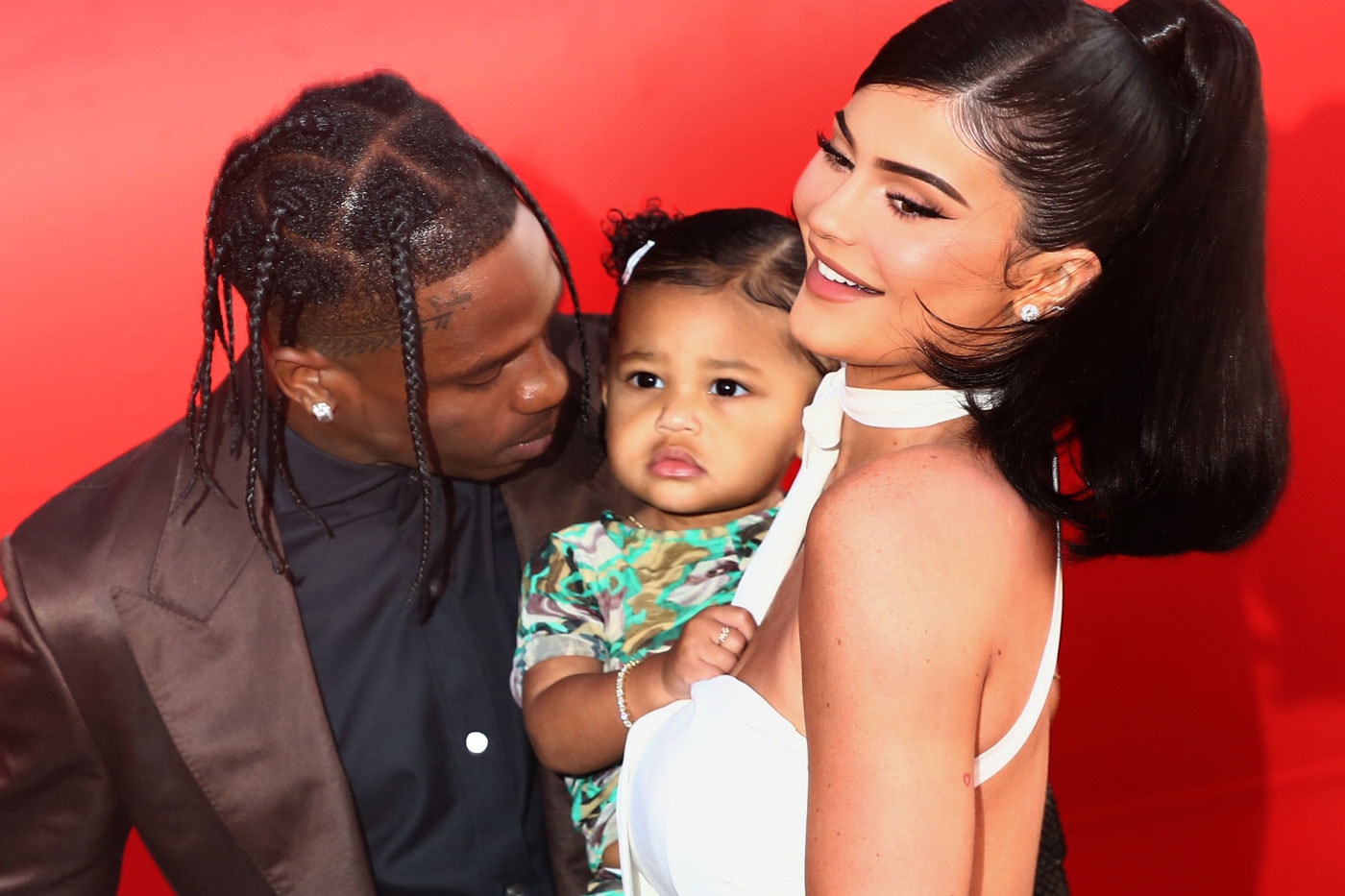 Travis Scott Gifts Kylie Jenner and Stormi Webster Matching Iced Out Diamond Rings jewelry stylish kid kardashian rapper hip hop kylie cosmetics kylie skin kylie cosmetics