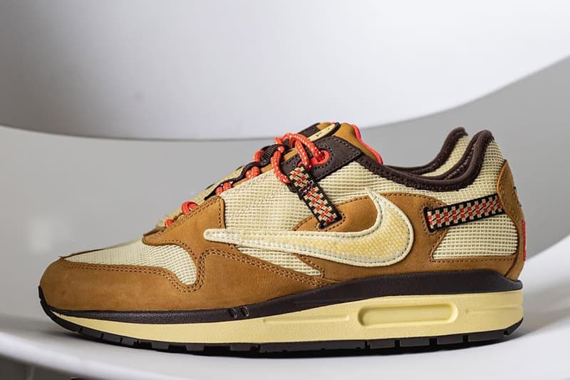 travis scott nike air max 1 wheat brown beige DO9392 701 release info date store list buying guide photos price 