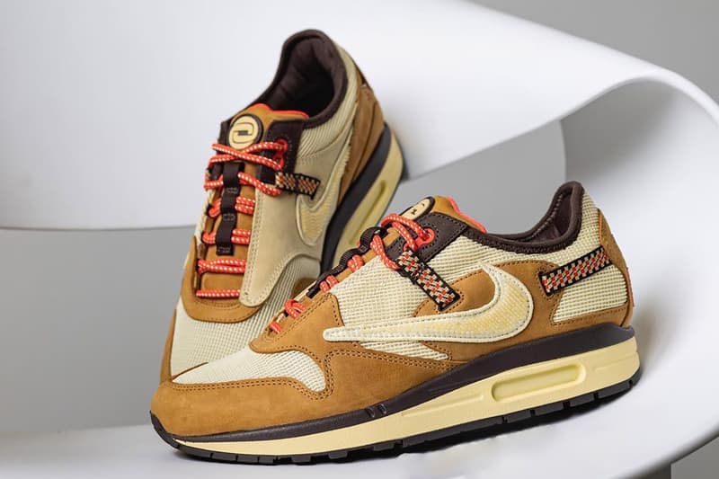 travis scott nike air max 1 wheat brown beige DO9392 701 release info date store list buying guide photos price 