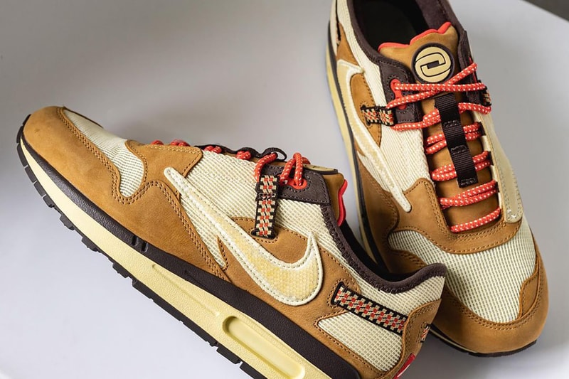 travis scott nike air max 1 wheat brown beige DO9392 701 release info date store list buying guide photos price 