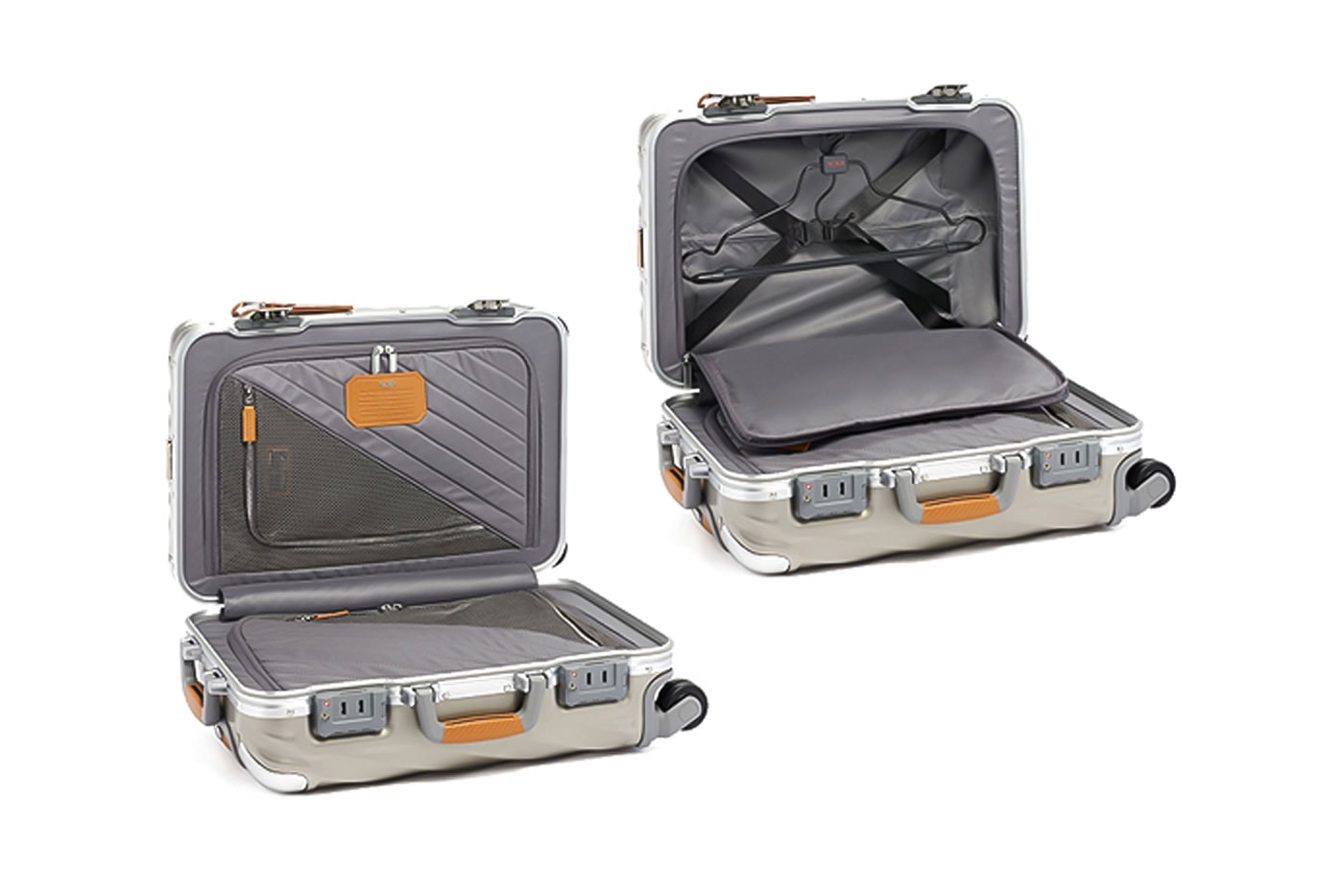 TUMI 19 Degree Titanium Luggage series metal aluminum luggage suitcases 