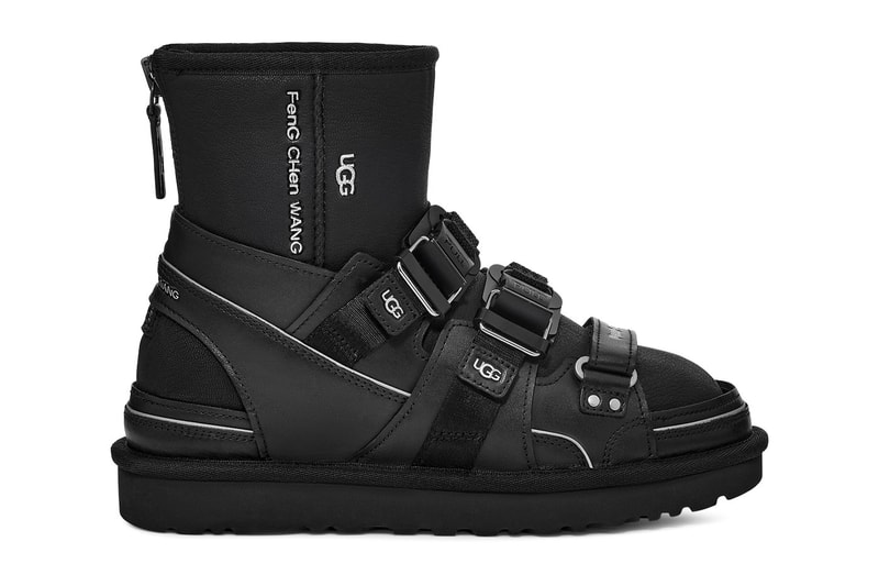 Feng Chen Wang Reveals Deconstructed 3-in-1 UGG Boots for FW21 LVMH prize sandals bucket hat slides snowboard boots scok liner uggplush summer winter footwear collection release info available online 
