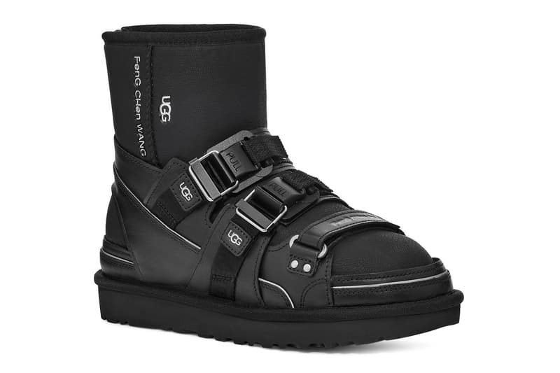 Feng Chen Wang Reveals Deconstructed 3-in-1 UGG Boots for FW21 LVMH prize sandals bucket hat slides snowboard boots scok liner uggplush summer winter footwear collection release info available online 