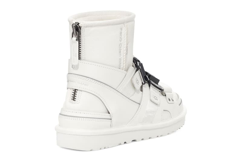 Feng Chen Wang Reveals Deconstructed 3-in-1 UGG Boots for FW21 LVMH prize sandals bucket hat slides snowboard boots scok liner uggplush summer winter footwear collection release info available online 