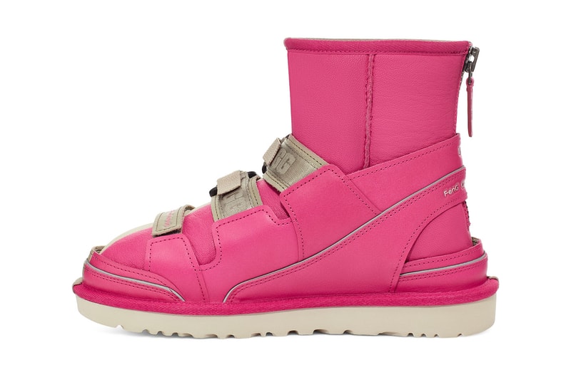 Feng Chen Wang Reveals Deconstructed 3-in-1 UGG Boots for FW21 LVMH prize sandals bucket hat slides snowboard boots scok liner uggplush summer winter footwear collection release info available online 