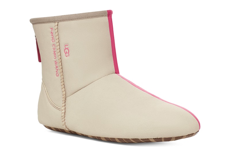 Feng Chen Wang Reveals Deconstructed 3-in-1 UGG Boots for FW21 LVMH prize sandals bucket hat slides snowboard boots scok liner uggplush summer winter footwear collection release info available online 