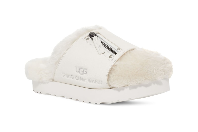 Feng Chen Wang Reveals Deconstructed 3-in-1 UGG Boots for FW21 LVMH prize sandals bucket hat slides snowboard boots scok liner uggplush summer winter footwear collection release info available online 