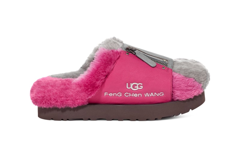 Feng Chen Wang Reveals Deconstructed 3-in-1 UGG Boots for FW21 LVMH prize sandals bucket hat slides snowboard boots scok liner uggplush summer winter footwear collection release info available online 