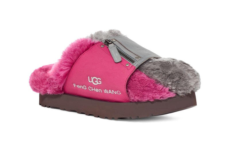 Feng Chen Wang Reveals Deconstructed 3-in-1 UGG Boots for FW21 LVMH prize sandals bucket hat slides snowboard boots scok liner uggplush summer winter footwear collection release info available online 