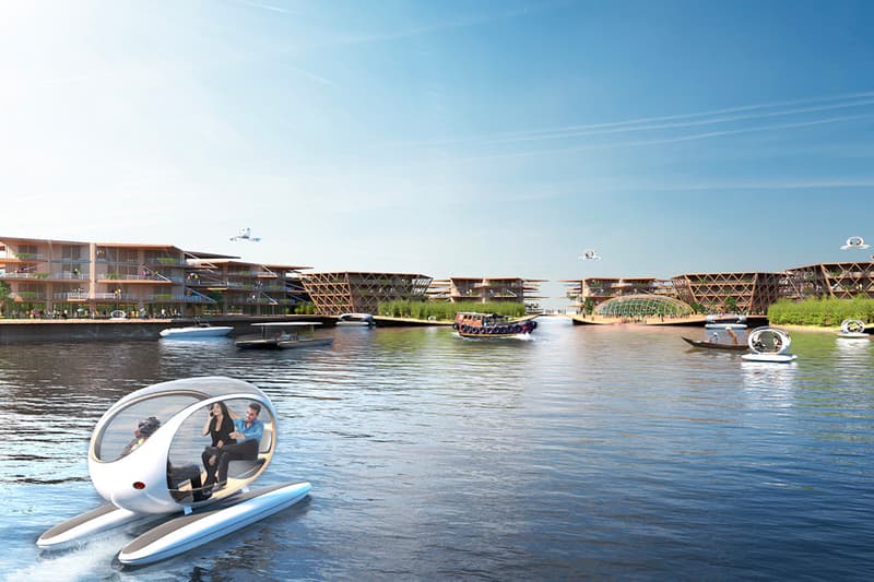 The World's First Floating City Is Set to Arrive in 2025 bjarke Ingels Group united nations south kroea busan modular islands villages coastal rising sea levels future category 5 hurrican resistant news