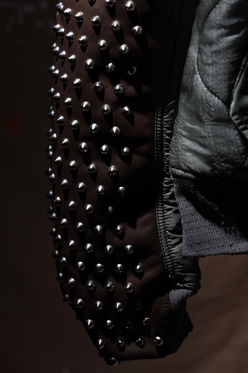 Artist Ryuji Kamiyama and UNITED ARROWS & SONS Release a Special-Edition MA-1 Jacket ura harajuku famouz silk screen metal studs brown leather 418000 JPY  release info