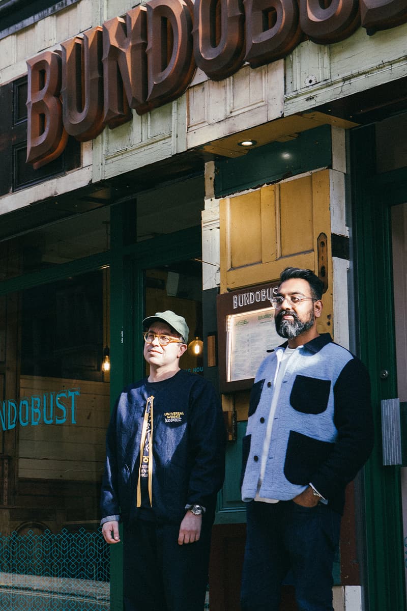 Universal Works x Bundobust x HIP Collaboration release info Indian street food uniform