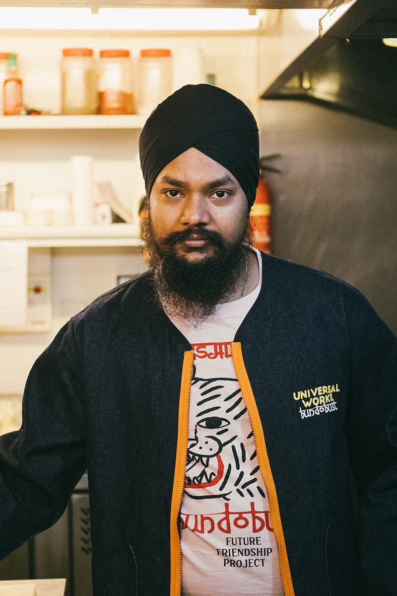 Universal Works x Bundobust x HIP Collaboration release info Indian street food uniform