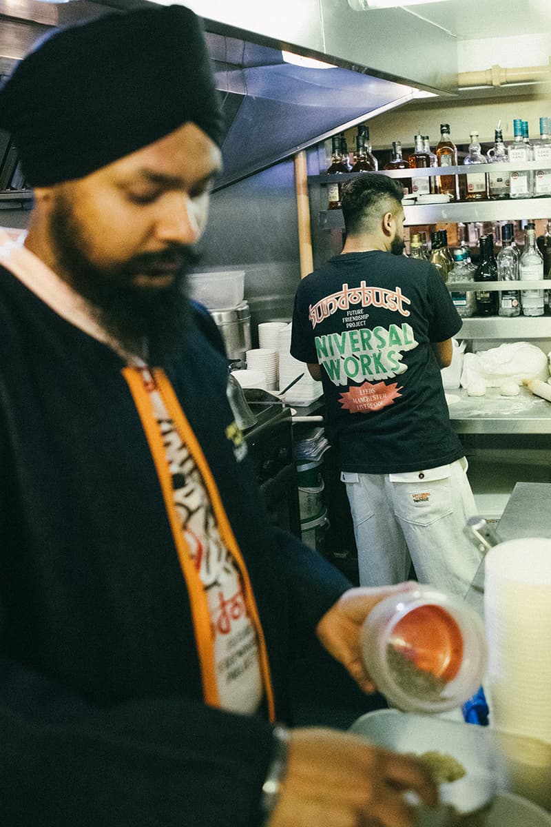 Universal Works x Bundobust x HIP Collaboration release info Indian street food uniform