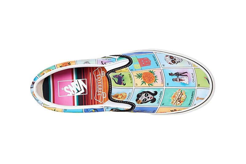 Vans "Loteria" Collection Release Info sneaker footwear Día de los Muertos festival canvas leather blackk white blue