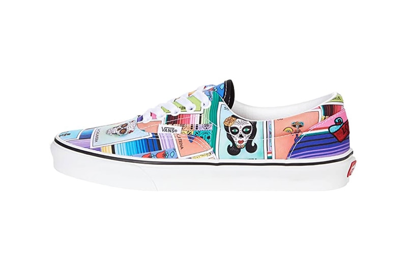Vans "Loteria" Collection Release Info sneaker footwear Día de los Muertos festival canvas leather blackk white blue