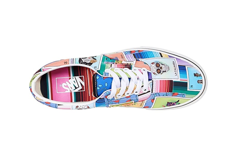 Vans "Loteria" Collection Release Info sneaker footwear Día de los Muertos festival canvas leather blackk white blue