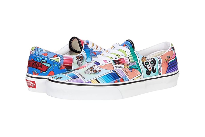 Vans "Loteria" Collection Release Info sneaker footwear Día de los Muertos festival canvas leather blackk white blue