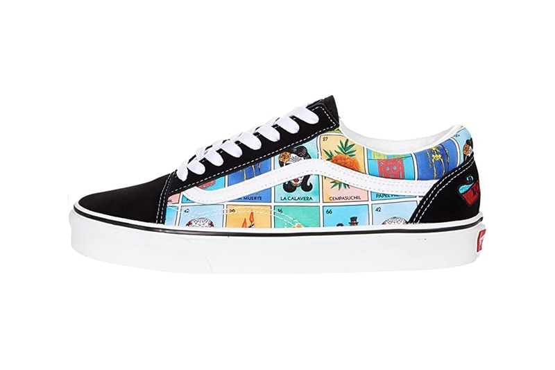 Vans "Loteria" Collection Release Info sneaker footwear Día de los Muertos festival canvas leather blackk white blue
