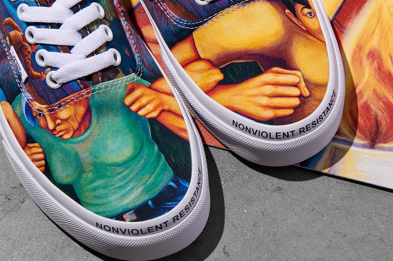 vans moca los angeles la california Judy Baca Brenna Youngblood Frances Stark sk8-hi old skool classic slip on authentic release information