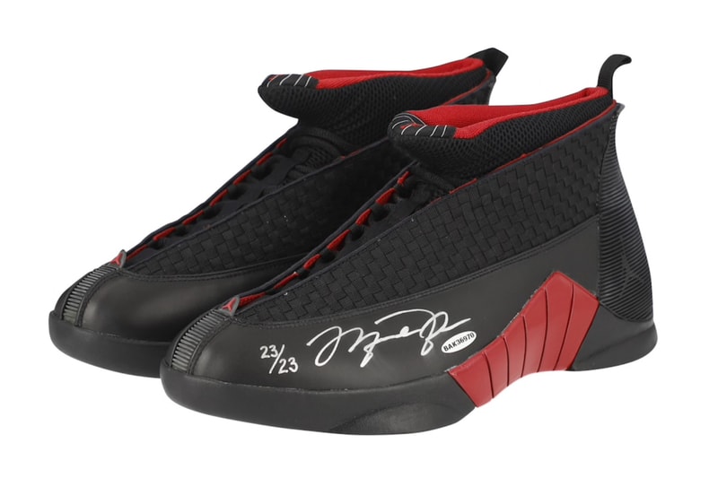 Signed Upper Deck XV Jordans Sneakers Fanatics Michael Jordan