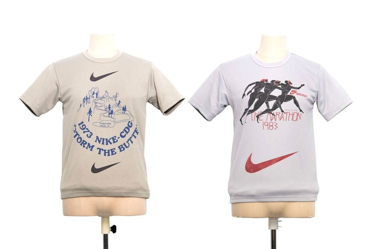 BLACK Comme des Garçons Updates its Archival Nike Running Tees