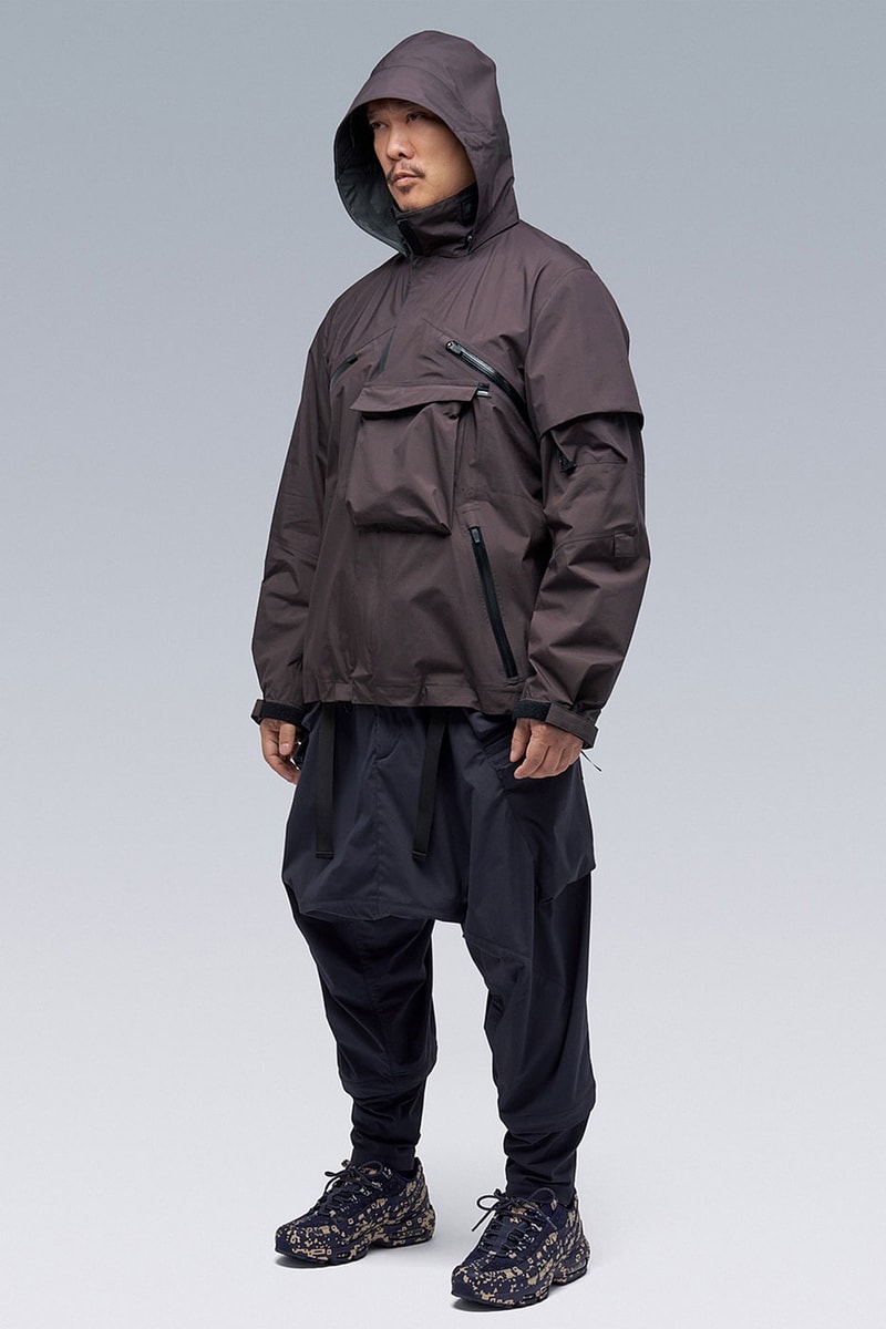 ACRONYM Errolson Hugh 2L Gore-tex Paclite Plus Interops Jacket J1W-GTPL HBX Black Schwarzrot J1W-GTPL2L 