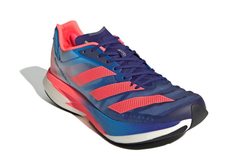 adidas Adizero Adios Pro 2 "Legacy Indigo/Turbo/Sky Rush" running sneaker super shoe blue red 