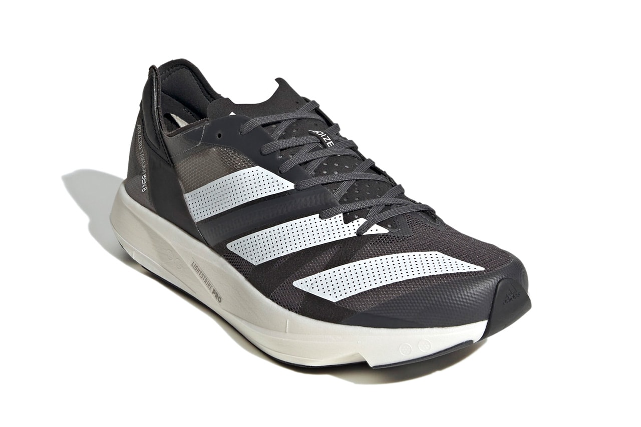 adidas Adizero Takumi Sen 8 Running Sneaker Info release when do they drop light strike pro black and white colorway
