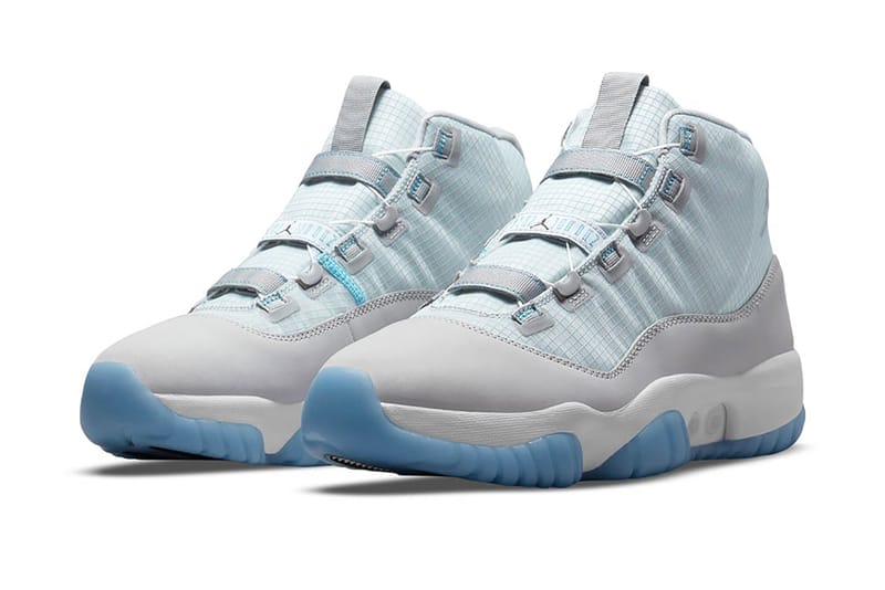 blue and white jordans 11 release date