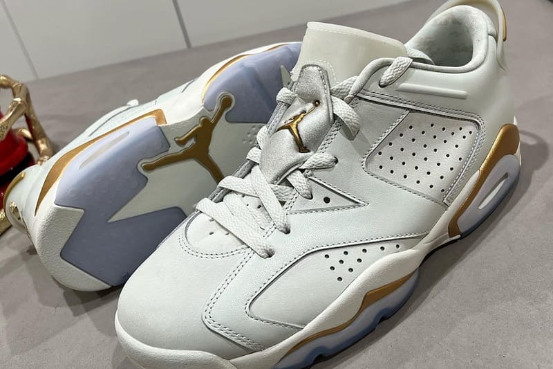 jordan 6 white and gold