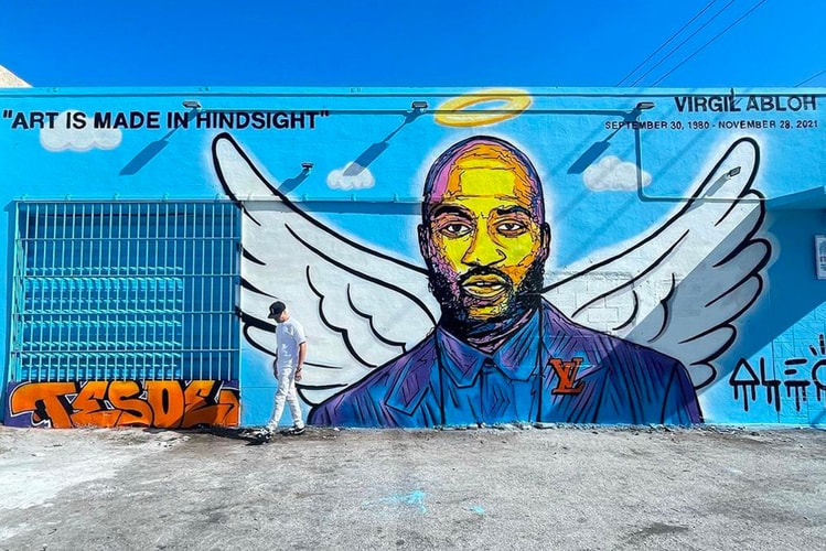 Alec Monopoly Pays Respect to Virgil Abloh With a Large Wall Mural in Miami
