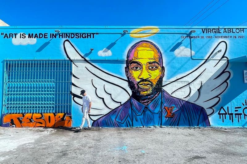 Alec Monopoly Honors Virgil Abloh With a Large Wall Mural in Miami