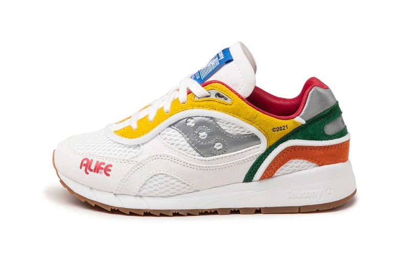 ALIFE x Saucony Shadow 6000 White Multi Release Information Collaboration Sneaker Drop Date