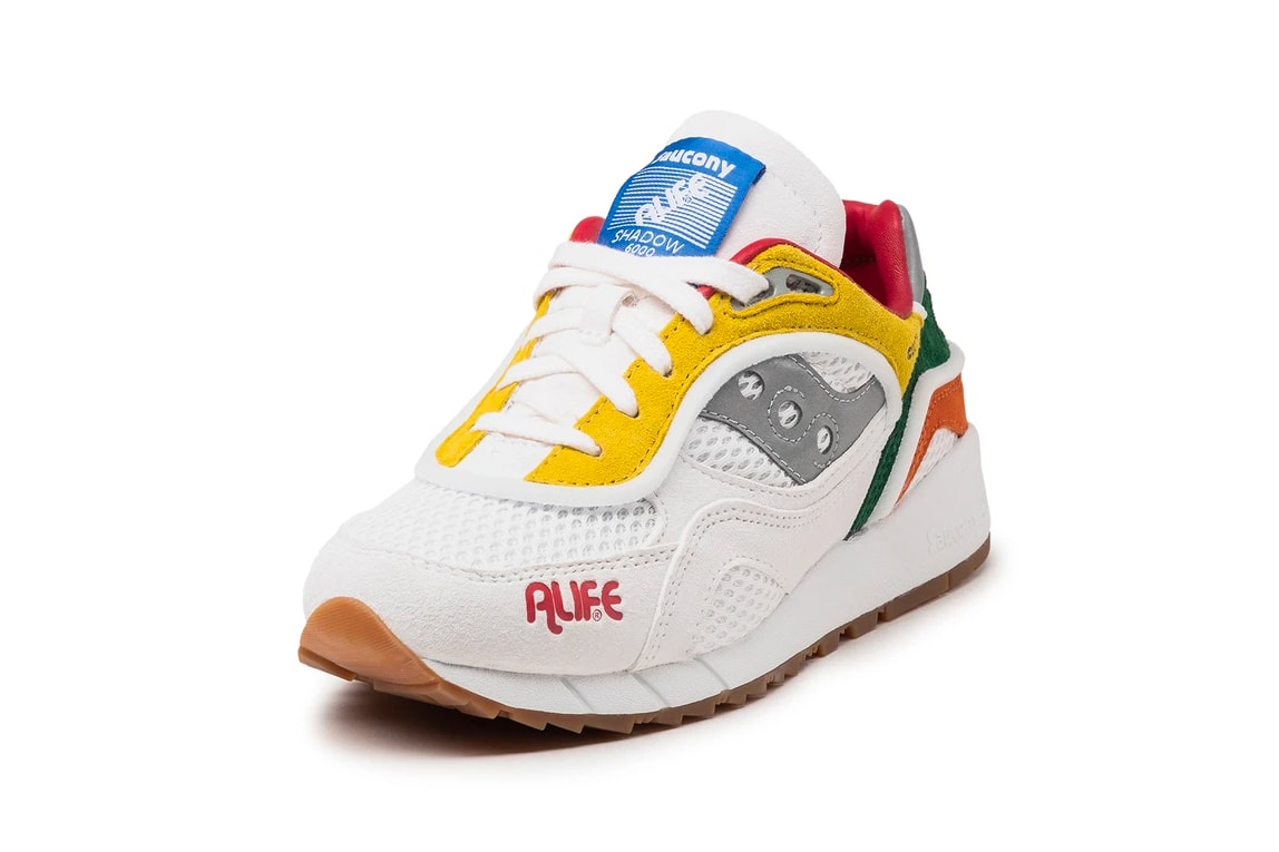 ALIFE x Saucony Shadow 6000 White Multi Release Information Collaboration Sneaker Drop Date